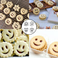 Miniatyrbillede 3 af 5: 4 stk. kageform i rustfrit stål, smiley-kageform, metal kageform til fo
