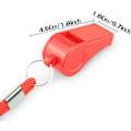 Miniatyrbillede 4 af 5: 12 stk. Rød Nød Fløjte med Lanyard, Høj og Klar Lyd