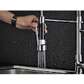 Miniatyrbillede 4 af 5: Højkvalitets Holdbar Massiv Messing Badeværelse Køkken Blandingsbatteri Træk OP Sprayhoved Brusehoved Vandhane Reservedel, Poleret Krom Finish