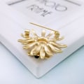 Miniatyrbillede 4 af 5: Solsikke Honningbi Broche Nål med Lyse Østrigske Cubic Zirconia Krystaller Til Kvinder