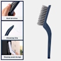Miniatyrbillede 2 af 5: 9,84×4,7×1,18cm Hård Børste Rengøringsbørste - 2 Pak Multifunktionel Fugeskrubber Skrubbørster Rengøringsværktøjer til Køkken