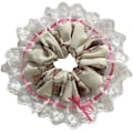 Miniatyrbillede 2 af 4: Store Scrunchie i Blonder - Oversize Tyk Elastisk Hårbånd til Kvinder