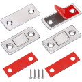 Miniatyrbilde 1 av 5: 2 stk. Ultra tynn metall magnetisk lås Stick-on magnetisk