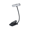 Miniatyrbillede 2 af 5: 1 stk. 19 LED Læselampe, Clip Genopladelig Læselampe, Øjenbeskyttelse, Trinløs Dæmpning & 3 Farver (Amber/Hvid/Mix), 360° Fleksibel Hals, Lang
