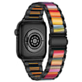 Pikkukuva 1 / 4: Noir Bracelet en résine compatible avec les bracelets Apple Wat