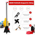 Miniatyrbillede 3 af 5: 4 stk. Resin Mixer Paddles til Resin Boremaskine, Epoxy Mixer Tilbehør til Boremaskine, Farvemixer/Farveomrører til Blanding af Resin, Epoxy, Silikoneforme