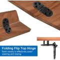 Miniatyrbillede 5 af 5: 4 stk. flade folde dørhængsler folde dørhængsler folde flip hængsler