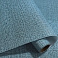 Pikkukuva 1 / 6: (Sininen) 16\"x120\" Teksturoidu Kangas Tapetit Tekoheinä Tapetit Kuori ja Liimaa Tapetit Itse Liimautuva