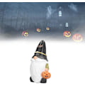 Pikkukuva 5 / 5: Kasvoton tonttu halloween-tonttu, jolla on noidanhattu halloween-lahja juhlatarvikkeet koristeveistos aave