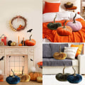 Miniatyrbillede 4 af 5: (Orange)Fløjls Græskar Dekoration - Håndlavet - Halloween Dekoration - Fest - Assorteret Mini Fløjls P