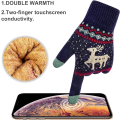 Miniatyrbilde 3 av 5: 2 stk. Vinter Touch Screen Hansker Hjort, Varm Fleeceforet Teksting G