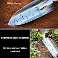Miniatyrbilde 5 av 5: 30x5.5cm Hagespade i rustfritt stål for planting, omplanting, luking og flytting