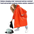 Miniatyrbild 5 av 5: (orange) 4-pack termiska Mylar överlevnadsponchos för utomhusaktiviteter