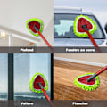 Pikkukuva 2 / 5: 4 kpl Mikrokuitu Moppi Täyttöpäitä, Uudelleenkäytettävät Moppityynyt Yhteensopiva Vileda Turbo 2 in 1 EasyWring&Clean Spin Mopin kanssa, Pestävät Vaihtoliinat
