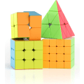 Miniatyrbild 1 av 5: [4 Pack] Speed ​​Cube Set, Speed ​​Cube 2X2 3X3 4X4 Pyramid