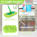 Miniatyrbillede 4 af 5: Pieces Mikrofiber Mopp Klud til Swiffer Sweeper, Dampmopp Efterfyldning, Vådservietter Dæksel Genanvendelige Vaskbare Mopp Puder til Fliser