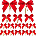 Miniatyrbild 1 av 4: 36 röda julband, band, rosetter, presentförpackningsrosetter, juldekorationspresenter