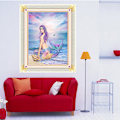 Miniatyrbild 3 av 5: 30x40cm Kit#B 5D DIY Diamantmålning, Sjöjungfru Diamantmålning,