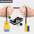 Miniatyrbilde 3 av 5: OBD-2 Kabelforlengelse Splitter Adapter - OBDII 16 Pin 1 Hann