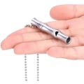 Miniatyrbild 3 av 5: Utomhus överlevnadsvisselpipa Högsta nödsignal Visselpipa Bärbar aluminiumlegering Säker
