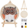 Pikkukuva 1 / 5: 20cmx20cm Pöllön String Art -setti askartelu Cupcake DIY Nail String Art -setti aikuisille lapsille aloittelijoille kiharrettu L