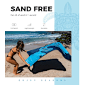 Miniatyrbillede 5 af 5: Mikrofiber Strandhåndklæde til Kvinder Mænd XL 200x100cm, Hurtigtørrende Stort Anti-Sand Mikrofiber Håndklæde til