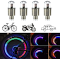 Pikkukuva 1 / 3: (väri) 4-pack auton rengasventtiilin valo, led-polkupyörän pyörän valo