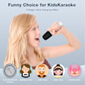 Miniatyrbild 2 av 3: Karaokemaskin för barn (vit, 1 mikrofon) med 1 mikrofon, bärbar