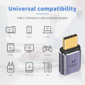 Pikkukuva 3 / 5: 40 Gbps:n USB-C-sovitin, USB-urosliitin USB-C-naarasliittimeen, tukee 8K@60Hz ja 100 W:n pikalatausta, yhteensopiva