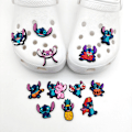 Miniatyrbilde 2 av 5: 22 stk Stitch-tema skosjarm for DIY-tøfler, sandaler og dekorasjonssko