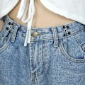 Pikkukuva 2 / 5: Farkkunappineulat, Säädettävä farkkunappi, Irrotettava farkkunappineula, Ei ompelua tarvita, Täydellinen istuvuus Instant Jean Button (Musta Helmi)