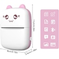Miniatyrbillede 2 af 5: Bærbar fotoprinter, mini termisk printer, trådløs Bluetooth-printer, blækfri printer, klistermærke P