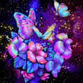 Miniatyrbilde 1 av 5: 30*40 CM Butterfly Diamond Painting, 5D Diamond Painting Ful