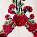Miniatyrbild 3 av 5: 2PCS Dekolleté Applikation Krage Patch Broderad Blomspets Tyg Trim Kläder Sömnad Pat