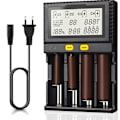Miniatyrbild 1 av 5: 18650 Universell intelligent batteriladdare med LCD-display för NI-MH, NI-CD, AA, AAA, 14500, 18350