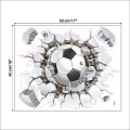 Miniatyrbilde 4 av 5: 3D Fotballklistremerker, Fotballveggklistremerker for gutterom, 3D Veggkunst Vinylklistremerker