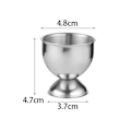 Miniatyrbilde 2 av 5: Egg Cup Set, 4 stk Egg Rack, Rustfritt Stål Egg Rack, Kjøkkenredskaper for Middag