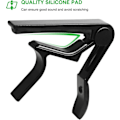 Miniatyrbillede 3 af 5: Guitar Capo String Akustisk & Elektrisk Guitar Capo Capo til akustisk guitar (Sort)