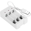 Miniatyrbillede 3 af 5: Høj pålidelighed miljøvenlig batterioplader USB-oplader til AA/AAA-modelbatteri