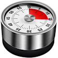 Miniatyrbillede 1 af 4: Mekanisk køkkentimer, adsorberbar magnetisk timer, resterende tidsvisning med hørbar alarm, forstørrelse
