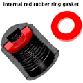 Miniatyrbillede 3 af 4: (1.2×1×1cm) 6 Stk. Dækventilhætter til Bil, Ventilhætter, Bildækshætter, Bilventilhætter, Universelle Ventildæksler, Sort til Ca