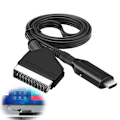 Pikkukuva 1 / 5: Scart-HDMI-kaapeli: All in One Scart-HDMI-muunnin, Scart to