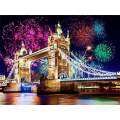 Miniatyrbilde 1 av 5: 30x40 cm 5D DIY Full Diamond Painting, En livlig by, DIY