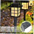 Miniatyrbillede 3 af 5: Pieces Græsplænelampe LED Floodlight Udendørs Spotlights Havetilbehør Havetilbehør Udendørs Solcellelampe Udendørs Solcellelys Jul Metal
