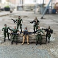 Miniatyrbillede 4 af 5: 12 Militære Soldat Model Legetøj, Leddelt Bevægelig Soldat Model, Specialstyrker med Våben