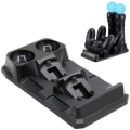 Miniatyrbilde 1 av 5: PS4 MOVE fire-lading PS4-kontrollerbrakett lader PS4 MOVE-brakett lader PS4-spillkontroller