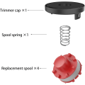 Miniatyrbillede 2 af 5: Reservedelsspole til trimmer, kompatibel med Einhell GE-CT 36/30Li E,