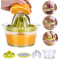 Miniatyrbillede 2 af 5: Manuel citruspresser, multifunktionel citruspresser til citroner, appelsiner og limefrugter, manuel frugtpresser