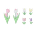 Miniatyrbilde 5 av 5: Blomsterstrykejern-lapper 2 pakker med 12 broderte lapper for panne