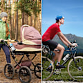Miniatyrbillede 5 af 5: 2 stk. cykel flaskeholder, universel 360 graders rotation justerbar klapvogn kopholder uden